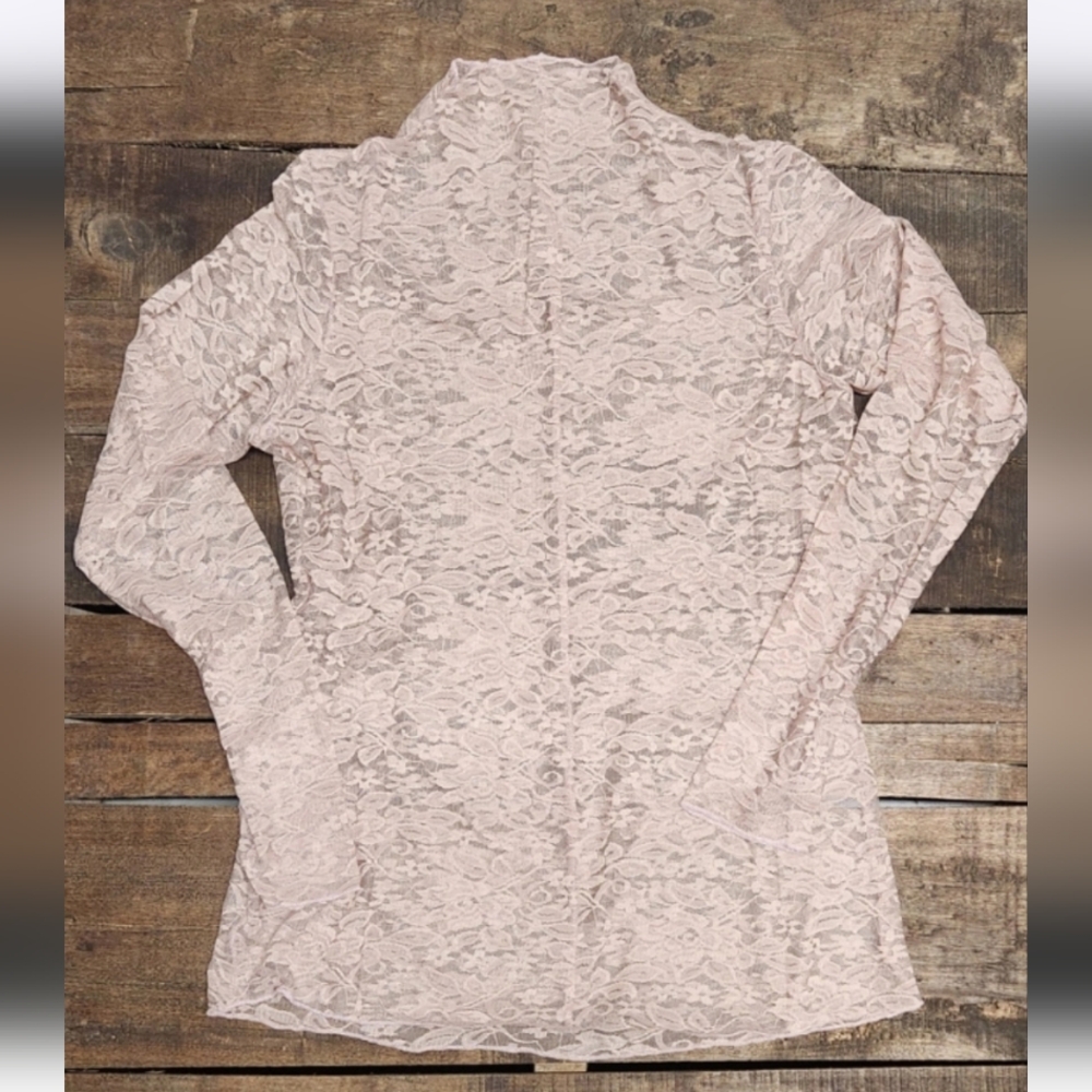 NEW Jaded Gypsy Trellis Vines Lace BLUSH